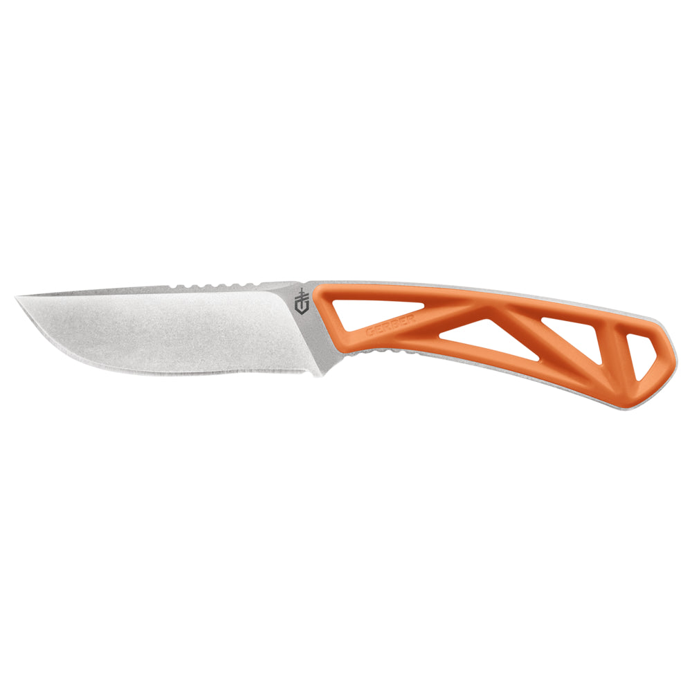Orange Gerber Exo-Mod kniv med fast blad