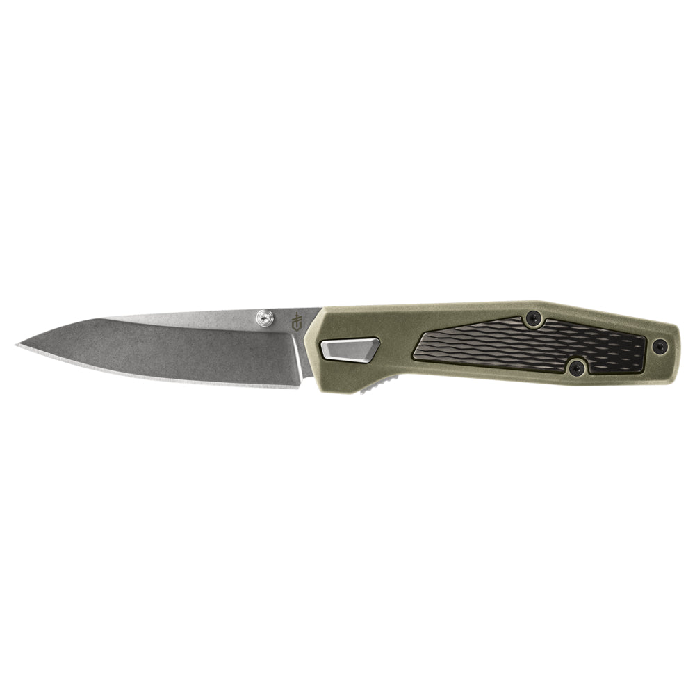 Grön Gerber Fuse fällkniv med djup clips