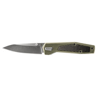 Grön Gerber Fuse fällkniv med djup clips