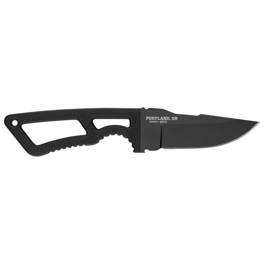 Svart Gerber Ghostrike-kniv med fast blad och slida – bild 4