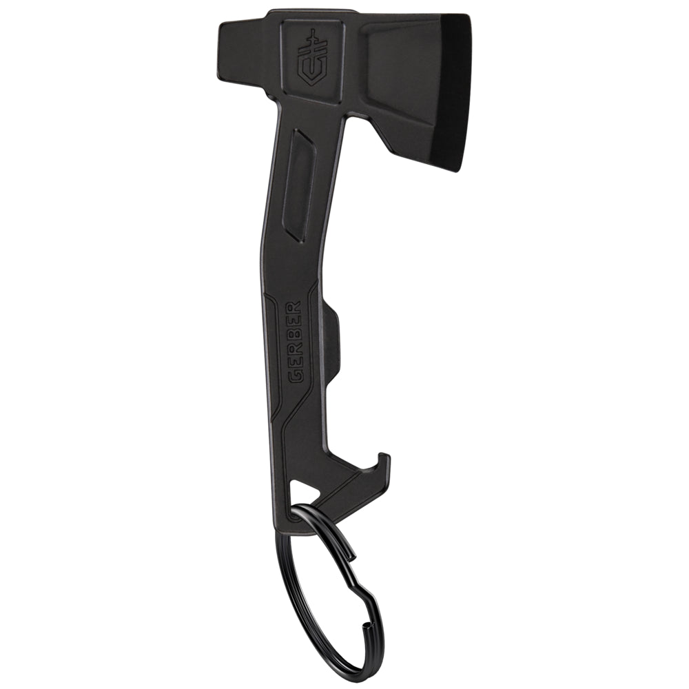 Svart Gerber Hatchet multiverktyg med nyckelringsfäste