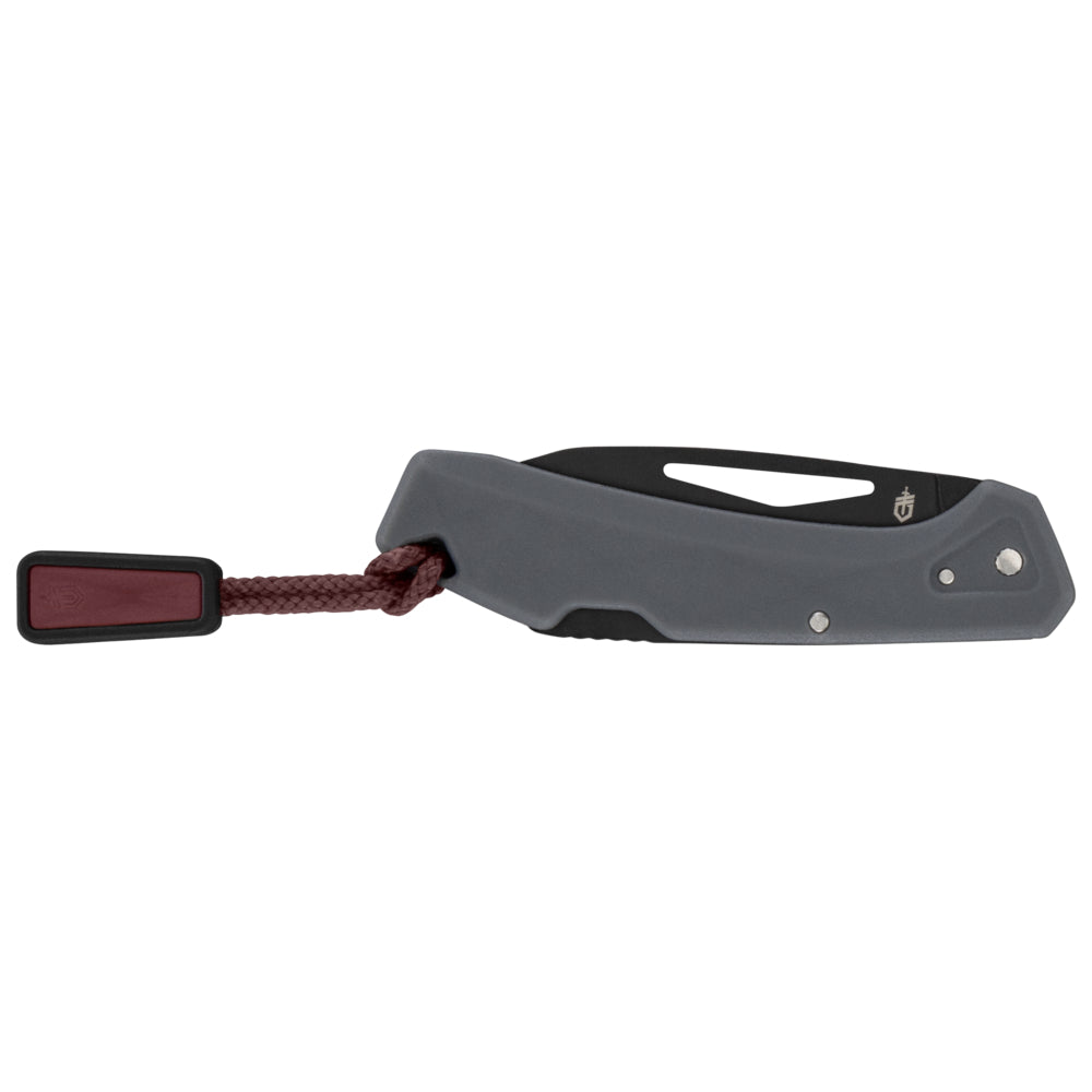 Grå Gerber LST Mini fällkniv med wharncliffe-blad – bild 2
