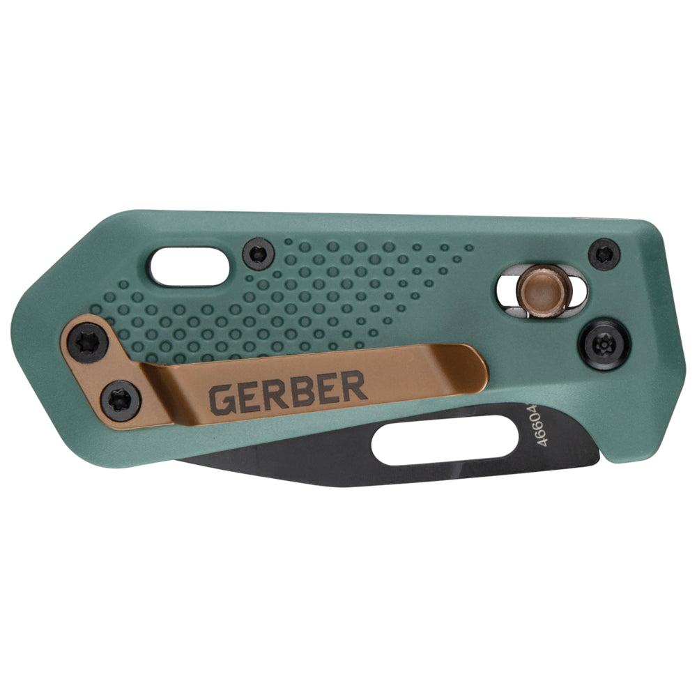 Grön Gerber Nectar fällkniv med fickclip – bild 3