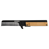 Gerber Quadrant fällkniv med fårfotsblad och bambuhandtag
