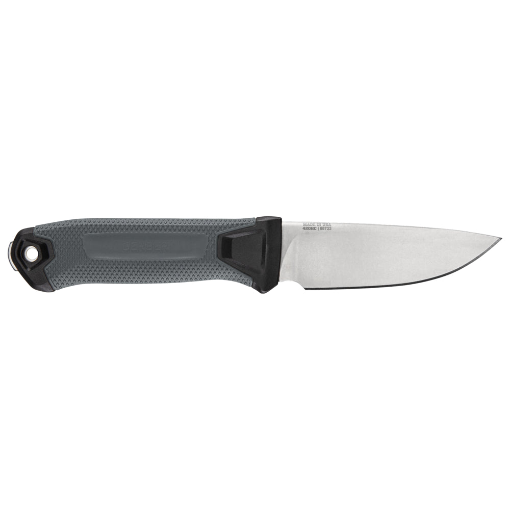 Gerber StrongArm Camp grå kniv med fast blad och slida – bild 3