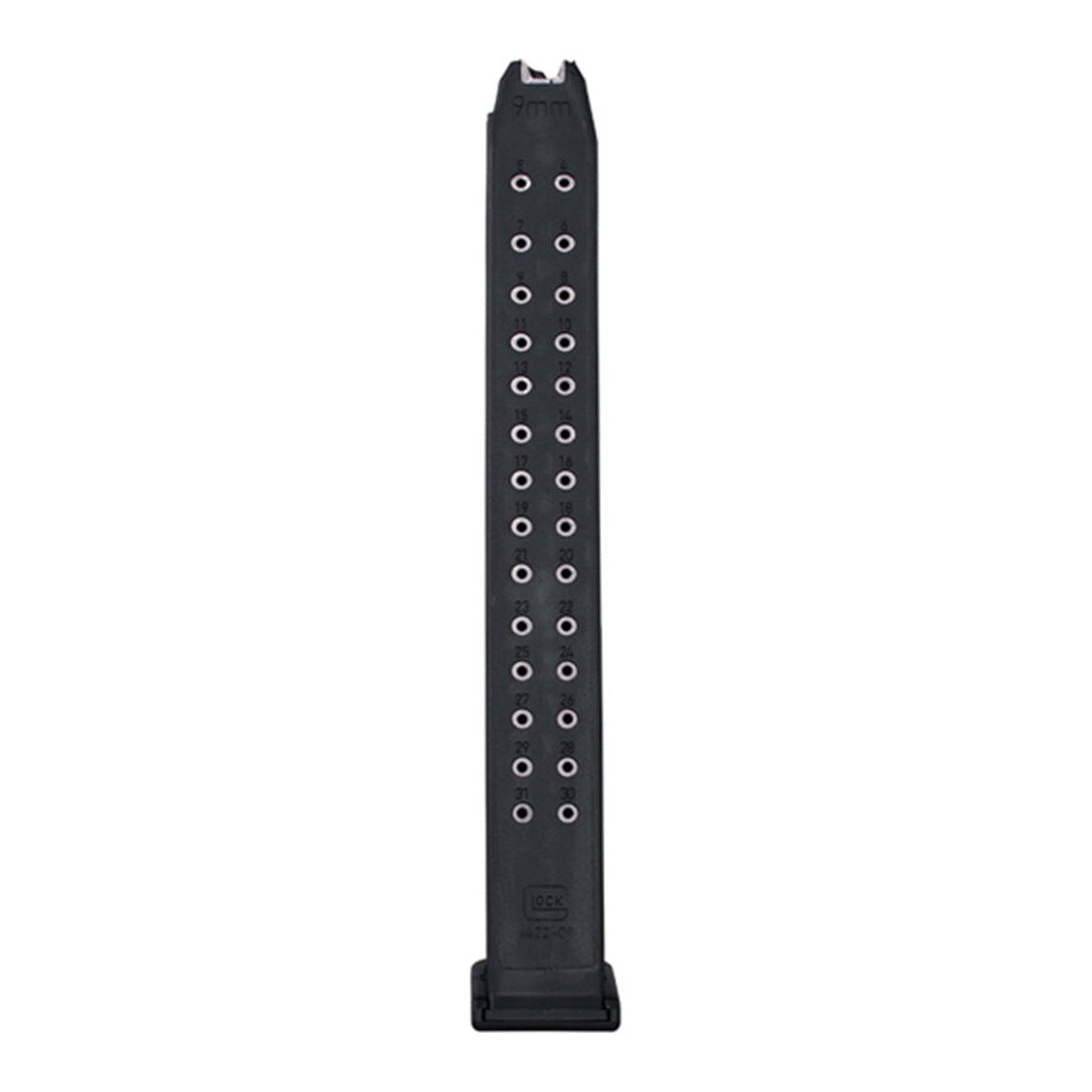 Glock - Magasin till Glock - Black follower - 9mm - 31rds