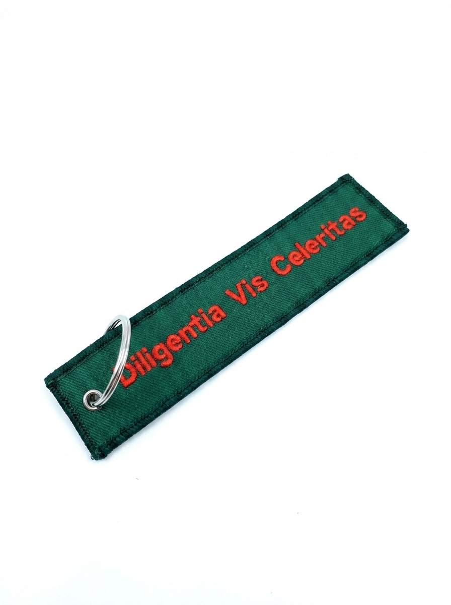 RangeMaster - Broderad Nyckelring - Diligentia vis Celeritas