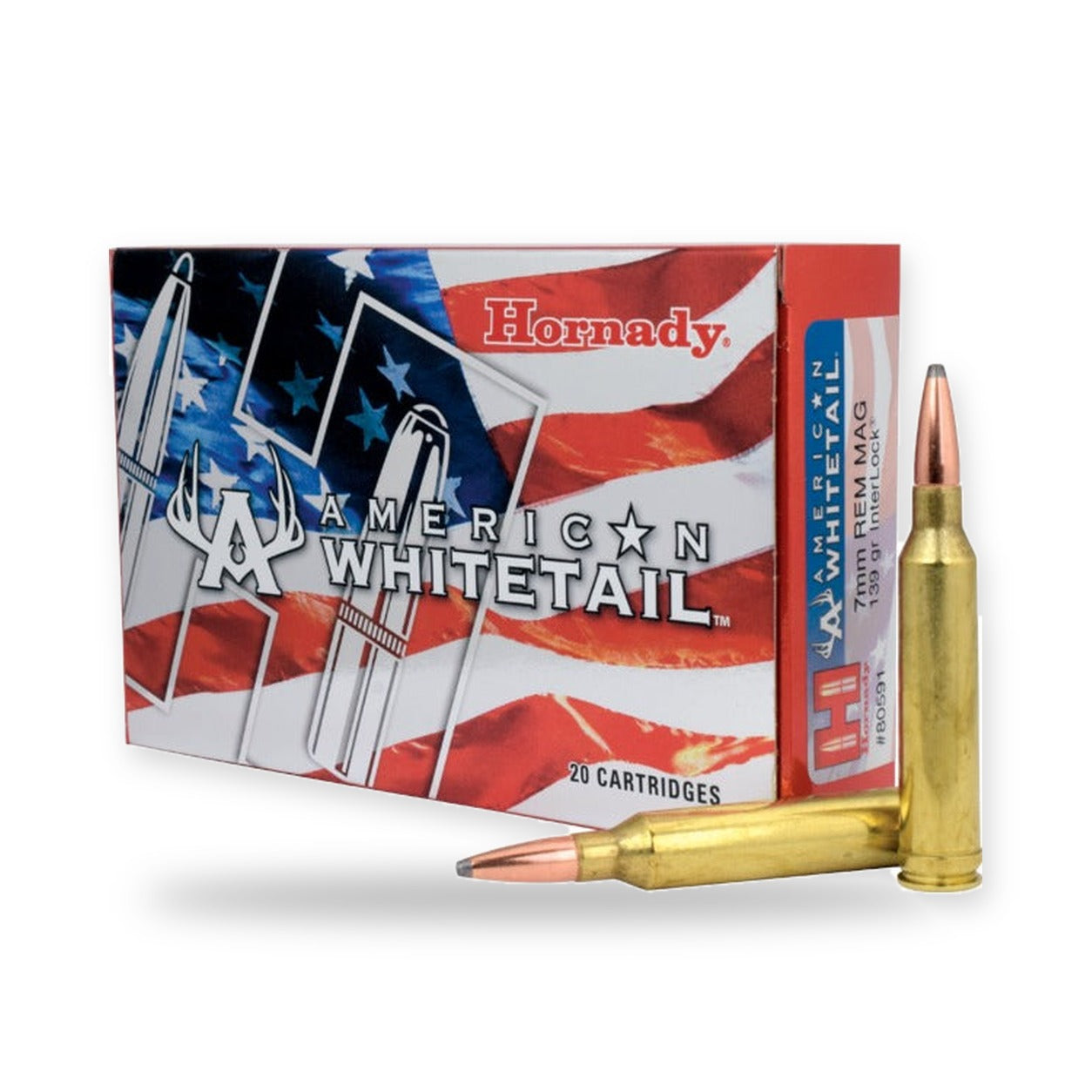Hornady - 7mm Rem Mag - American Whitetail - 139 gr - InterLock - 20/Box