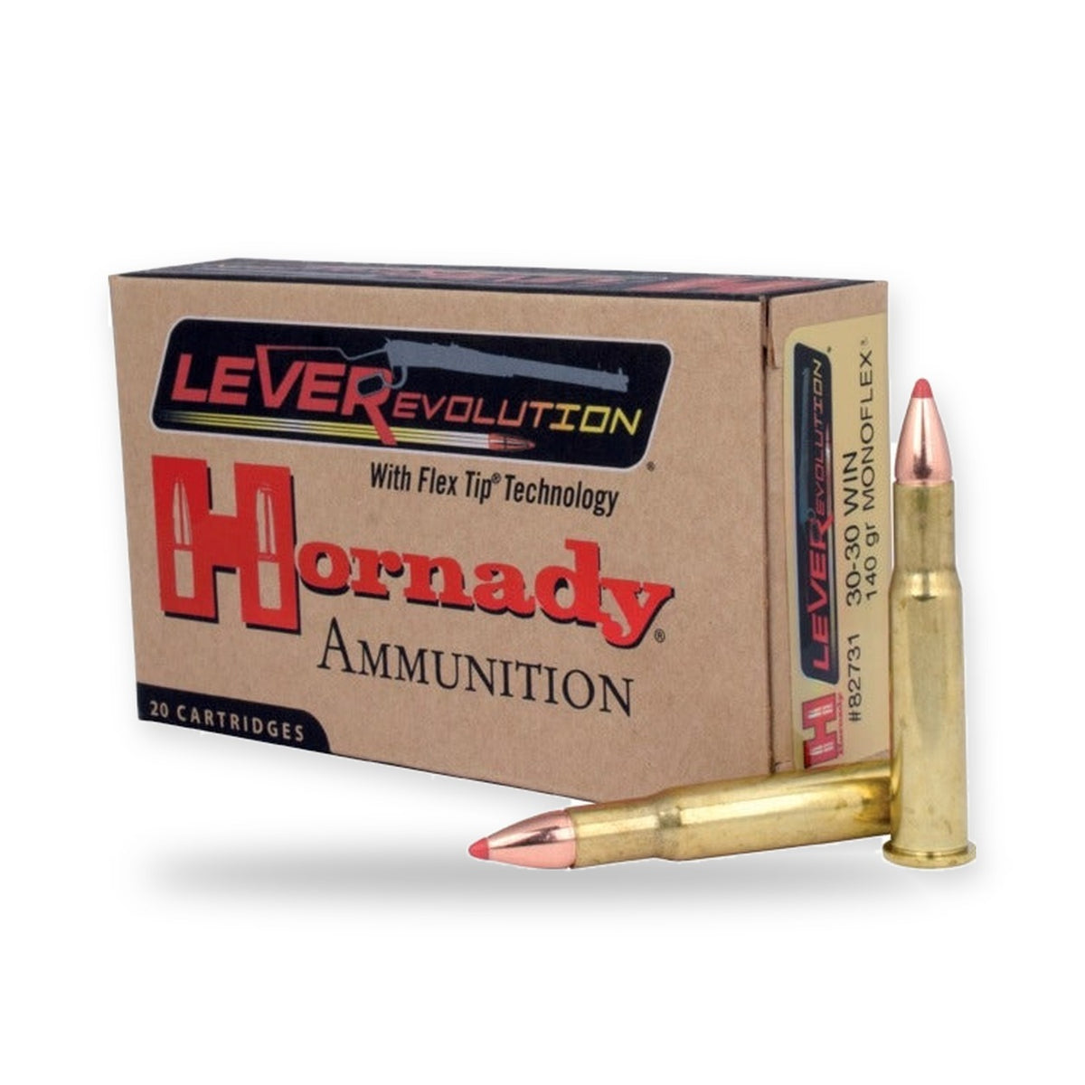 Hornady - 30-30 Win - Leverevolution - 140 gr - Monoflex - 20/Box