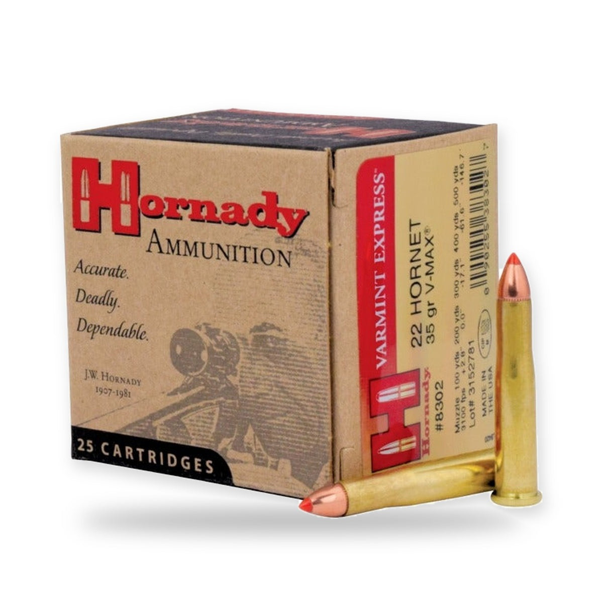 Hornady - 22 Hornet - Varmint Express - 35 gr - V-MAX - 25/Box