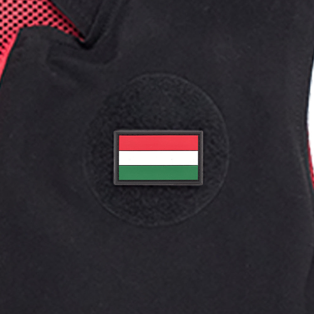 Eemann Tech - Hungarian Flag PVC Patch 3x5cm with Hook and Loop Fastener