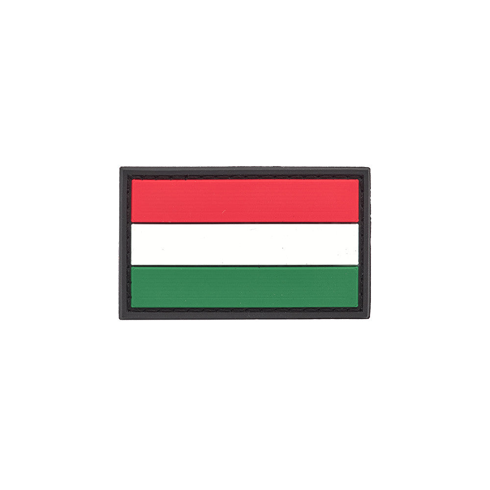 Eemann Tech - Hungarian Flag PVC Patch 3x5cm with Hook and Loop Fastener