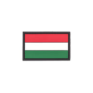 Eemann Tech - Hungarian Flag PVC Patch 3x5cm with Hook and Loop Fastener