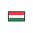 Eemann Tech - Hungarian Flag PVC Patch 3x5cm with Hook and Loop Fastener