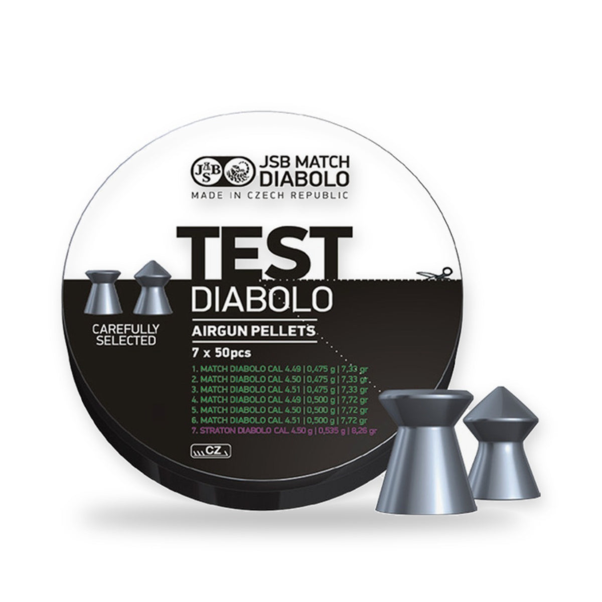 JSB - Match Diabolo - Test Pistol - 4,49, 4,50, 4,51mm - 350st