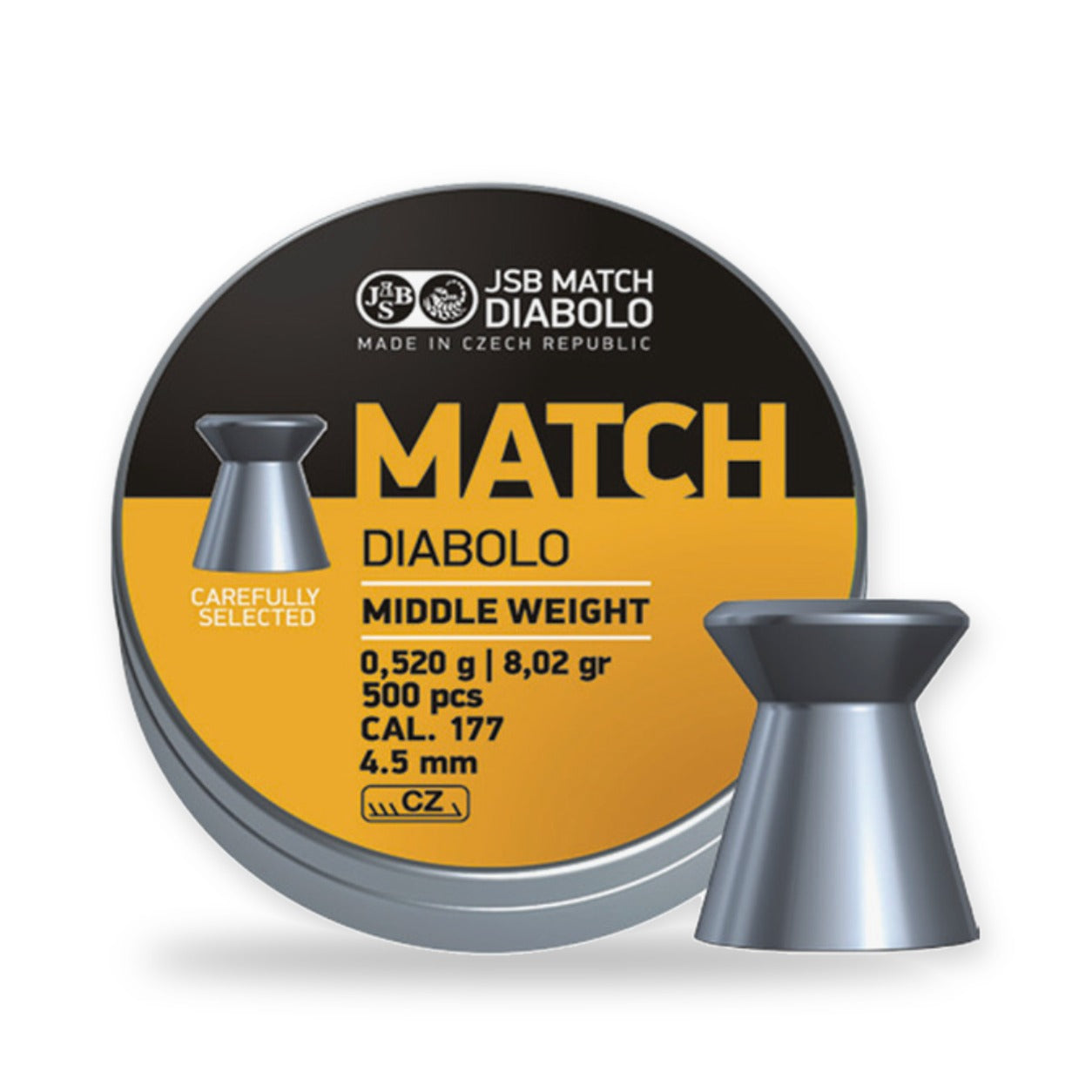 JSB - Yellow Match Diabolo - Gevär - 4,49mm - 0,520g - 500 st