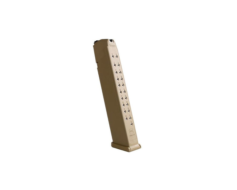 Magasin Glock 9 mm 24 st coyote orange follower