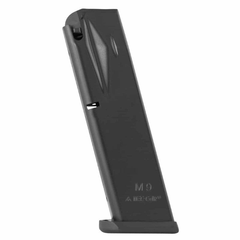 Mecgar - 18-Round Flush-Fit Magazine for Beretta 92/M9, 9mm