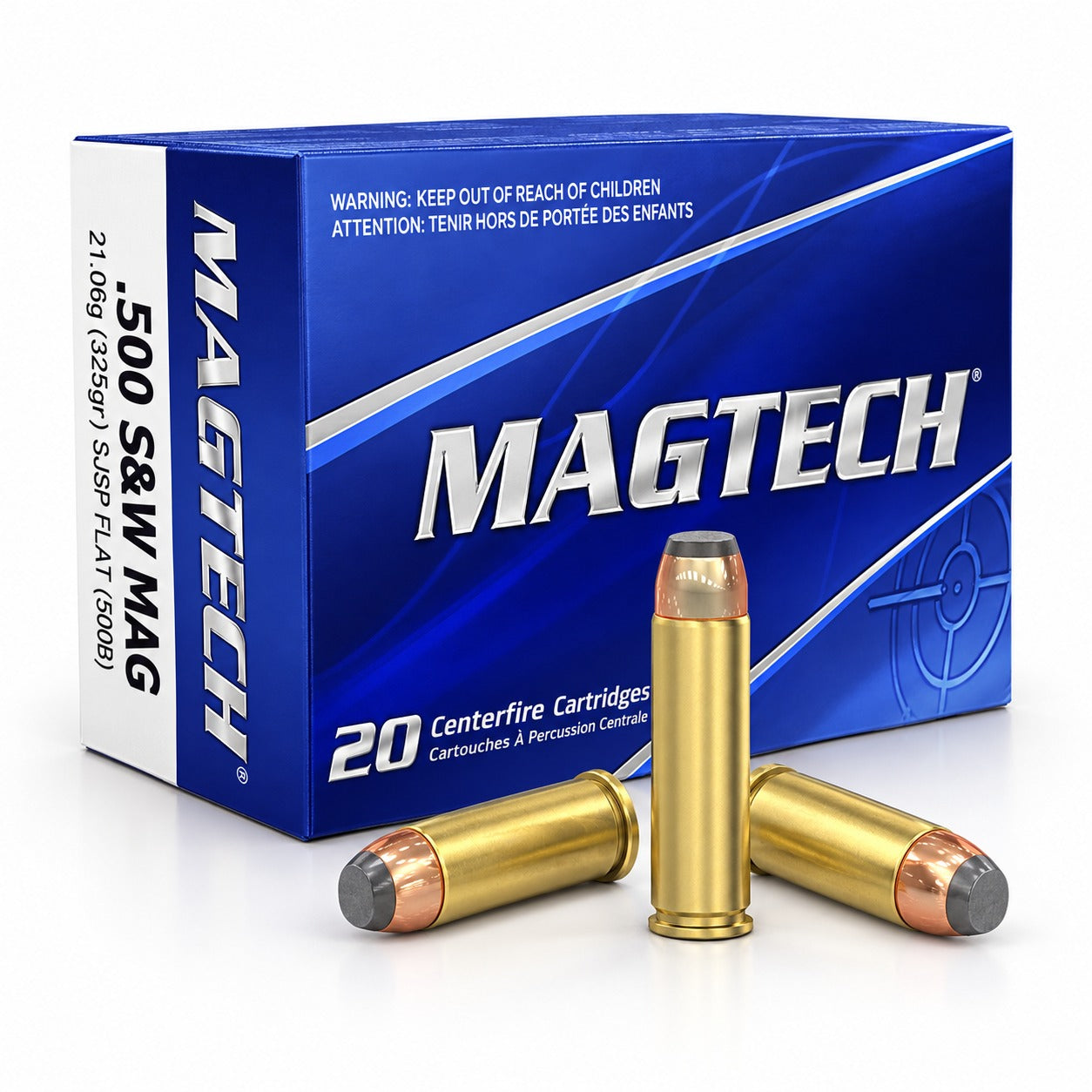Magtech - .500 S&W - 325 grs - SJSP Flat - 20 st/ask