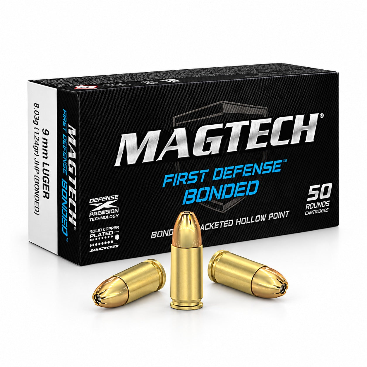 Magtech - 9 mm Luger - 124 grs - Bonded JHP - 50 st/ask