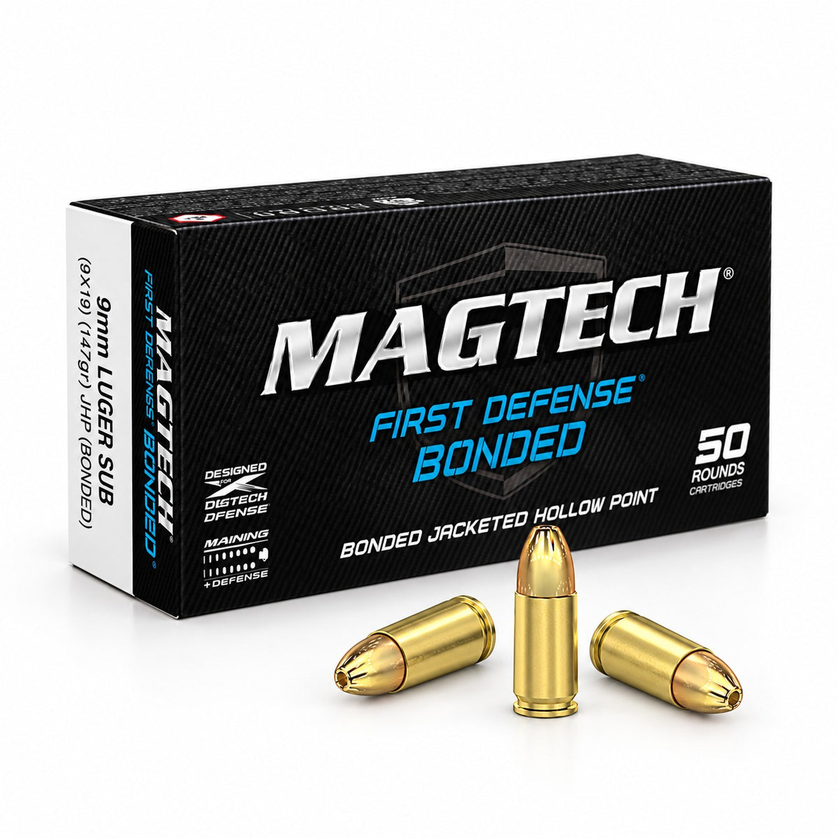 Magtech - 9 mm Luger - 147 grs - Bonded JHP Subsonic - 50 st/ask