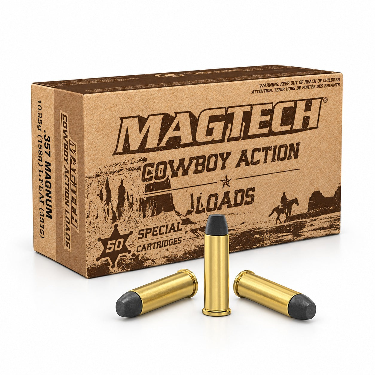 Magtech Cowboy - .357 Magnum - 158 grs - LFN Cowboy - 50 st/ask