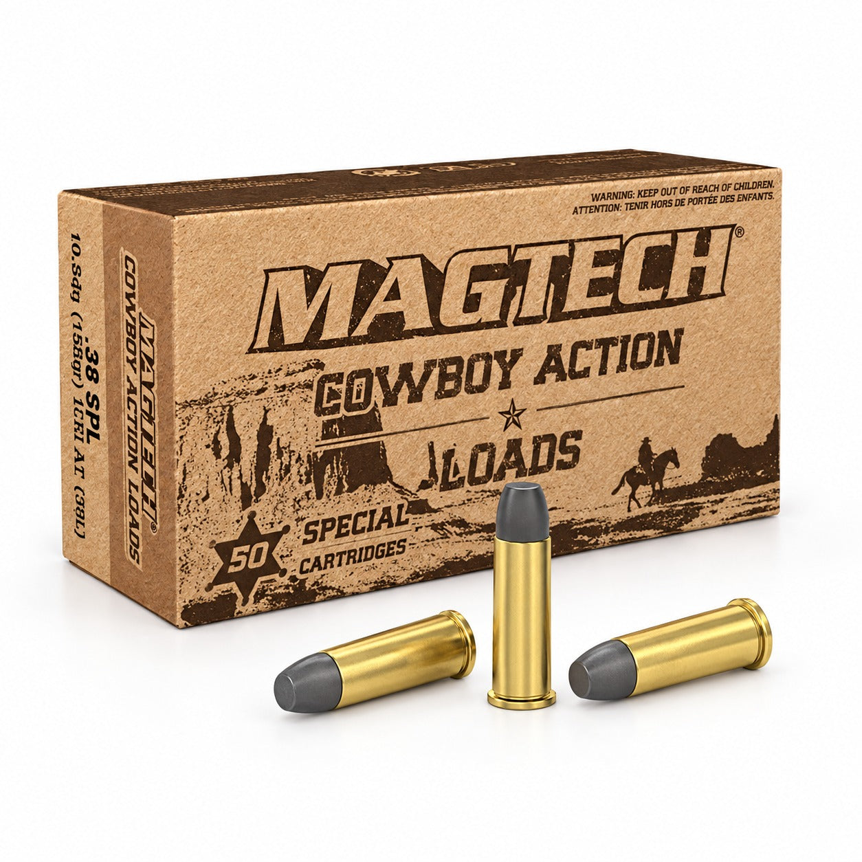 Magtech Cowboy - .38 Spl - 158 grs - LFN Cowboy - 50 st/ask