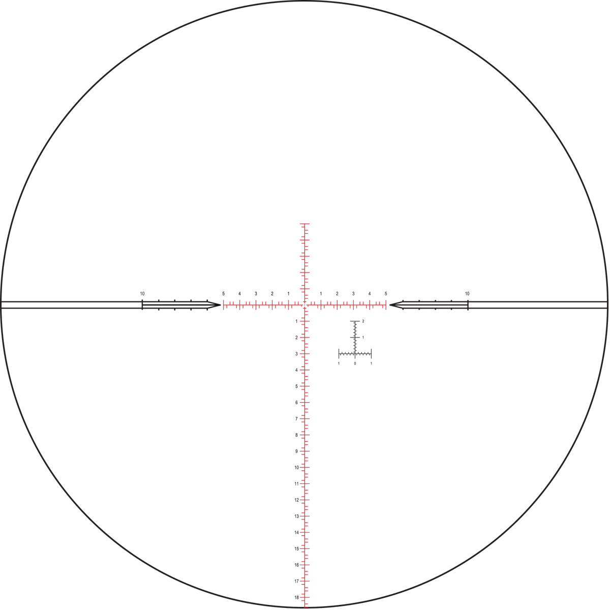 Nightforce Kikarsikte NX6 5-30x56 F1 0,1 MRAD Mil-C belyst – bild 5