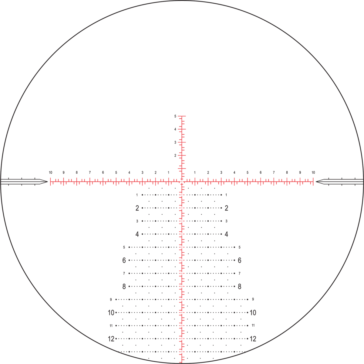 Nightforce Kikarsikte NX6 6-36x56 F1 0,1 MRAD Mil-XT belyst, öppet FieldSet-torn – bild 6