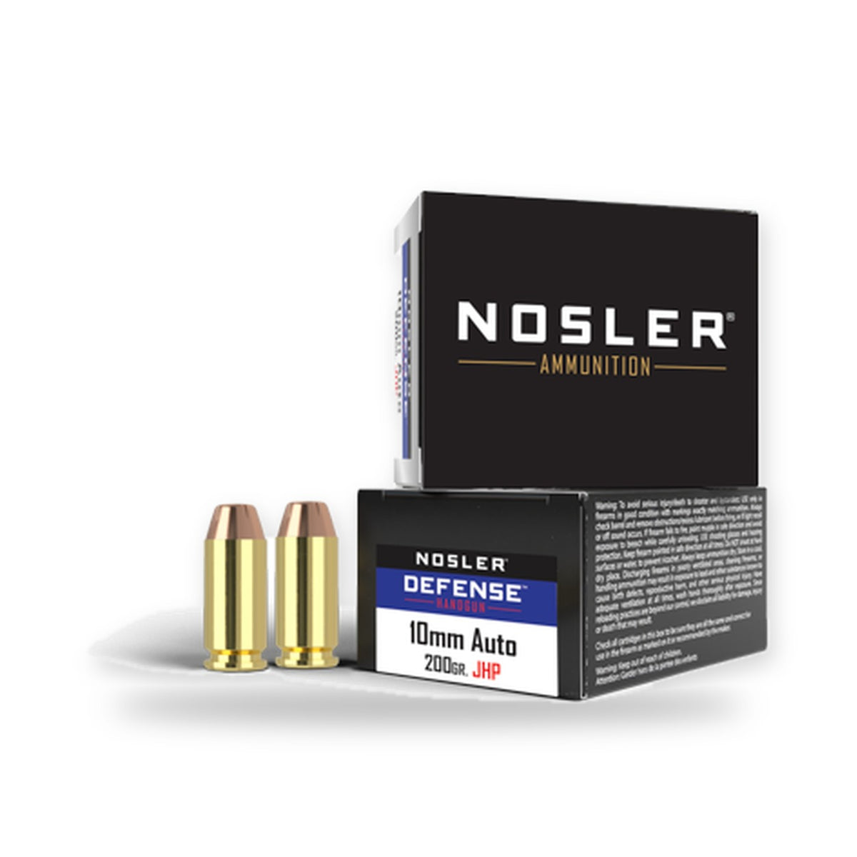 Nosler - Defense Handgun Ammunition - 10 mm Auto - 200gr - JHP - 20/ask