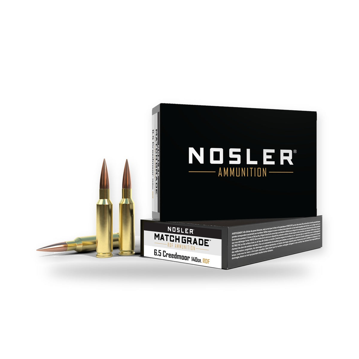 Nosler - Match Grade Ammunition - 6.5 Creedmoor - 140gr - RDF HPBT - 20/ask