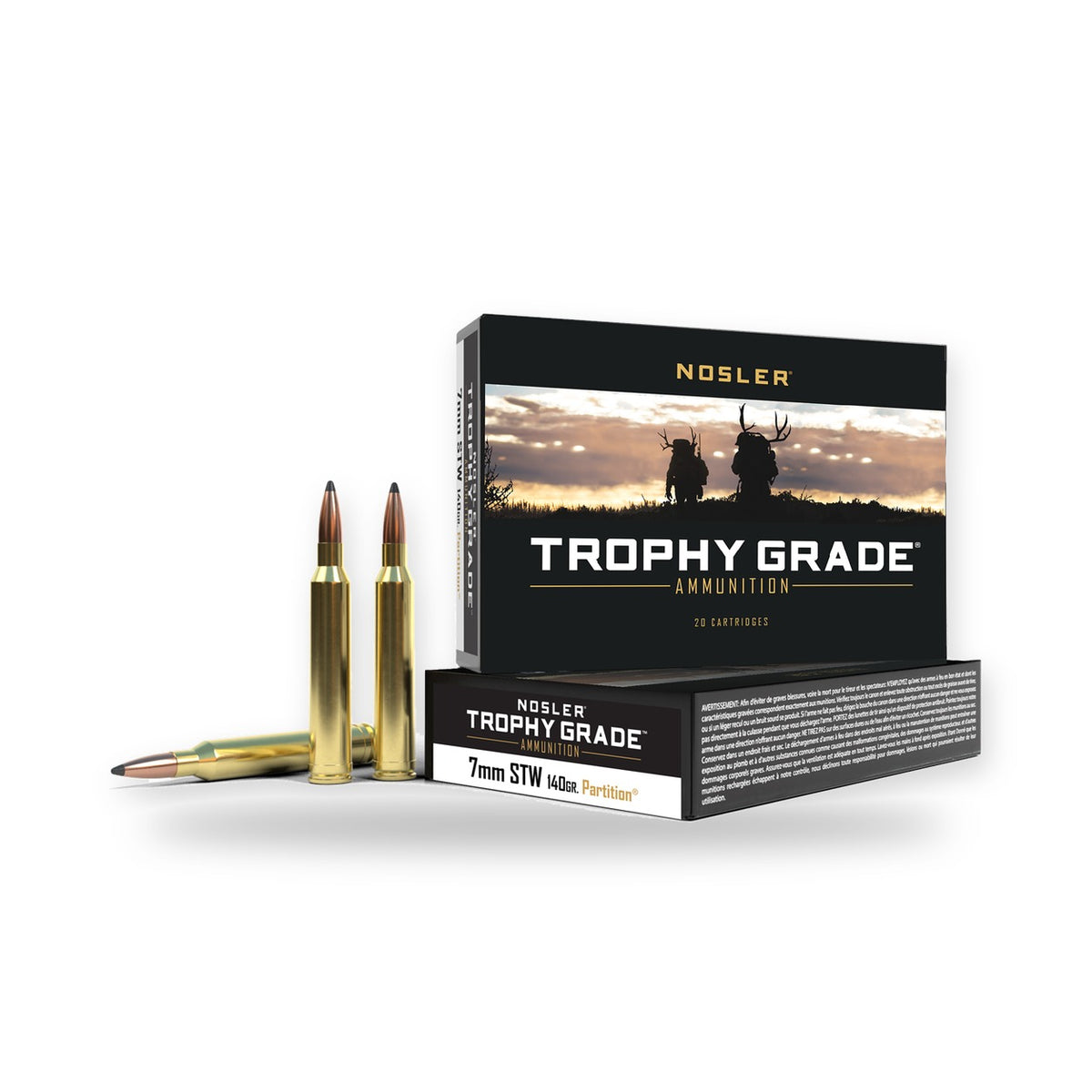 Nosler - Trophy Grade Ammunition - 7mm STW - 140gr - PT - 20/ask