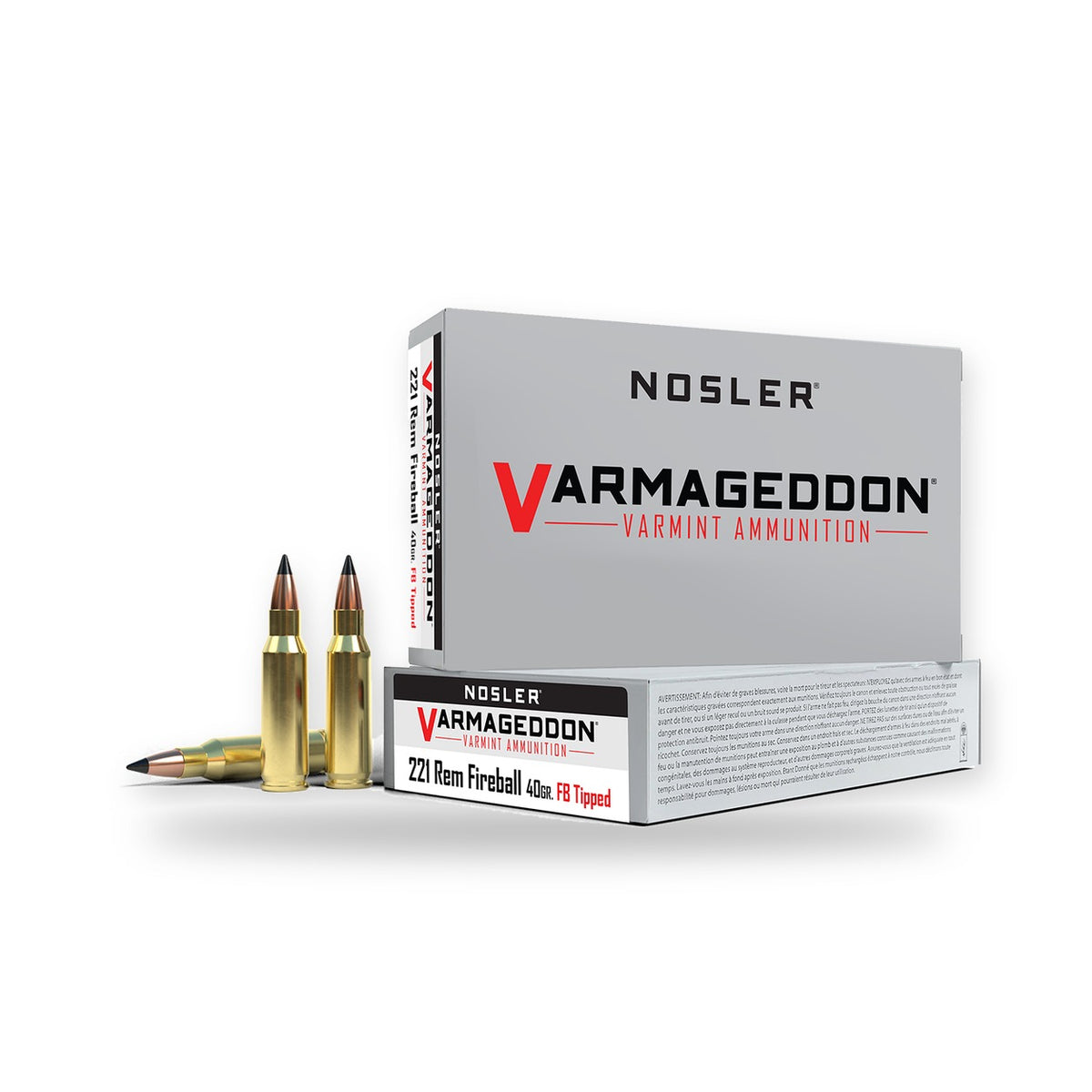 Nosler - Varmageddon Ammunition - .221 Remington Fireball - 40gr - VG FBT - 20/ask