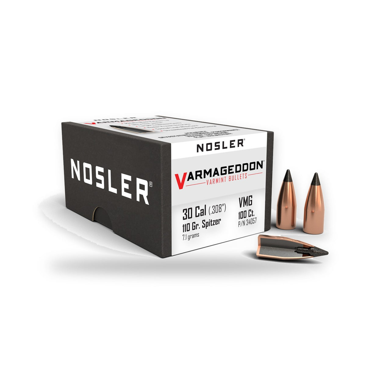 Nosler - Varmageddon Ammunition - .300 AAC Blackout - 110gr - 20/ask