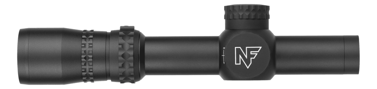 Nightforce Kikarsikte NX6 1-6x24 F1 0,2 MRAD FC-DMx belyst, täckta tornrattar – bild 4