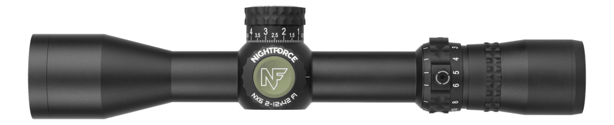 Nightforce Kikarsikte NX6 2-12x42 F1 0,1 MRAD FC-MRx belyst – bild 3