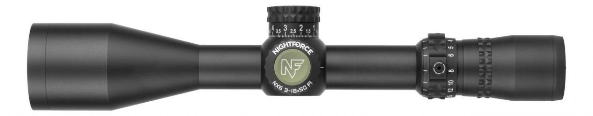 Nightforce Kikarsikte NX6 3-18x50 F1 0,1 MRAD Mil-C belyst – bild 3