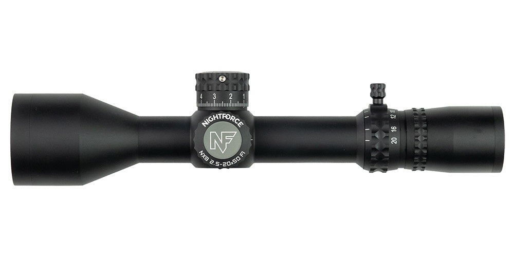 Nightforce Kikarsikte NX8 2,5-20x50 F1, 0,1 MRAD, MIL-C, DigIllum, PTL