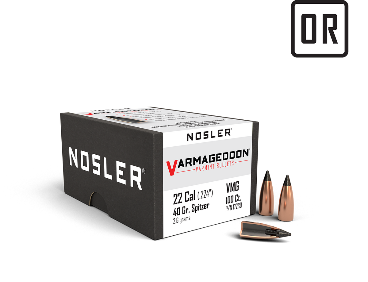 Nosler - Kula - 22 Caliber (.224) - 40gr - Tipped Varmint - 100st/ask