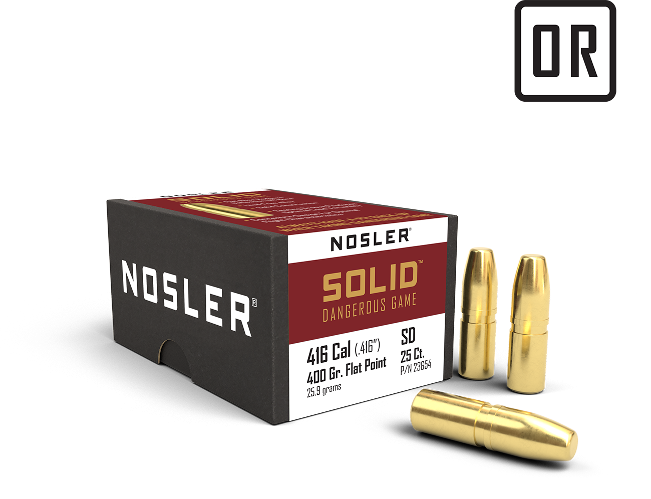 Nosler - Kula - 416 Caliber (.416) - 400gr - Solid - 25st/ask