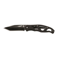 Svart Gerber Paraframe Tanto Mini fällkniv med tantoformat blad