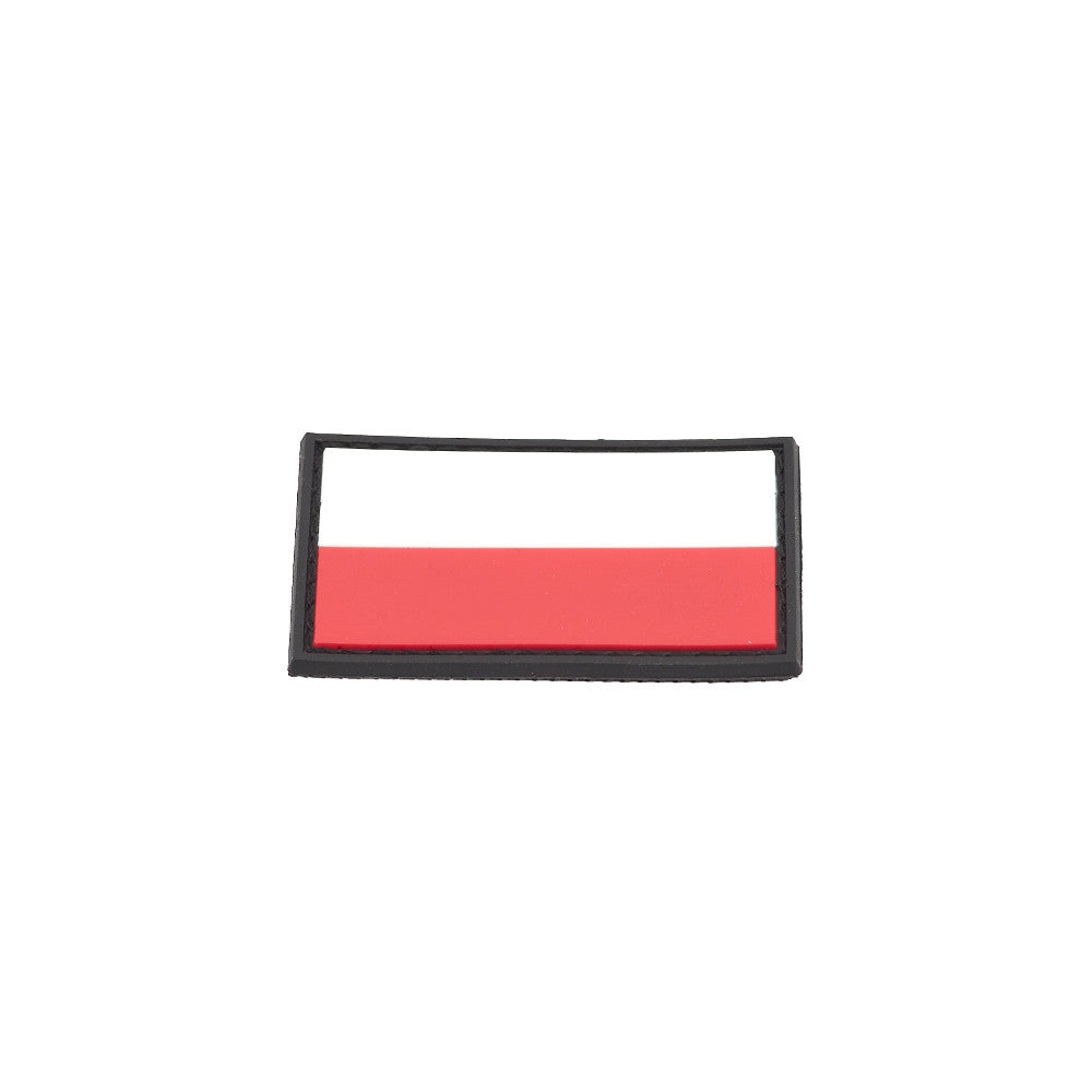 Eemann Tech - Polish Flag PVC Patch 3x5cm with Hook and Loop Fastener