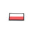 Eemann Tech - Polish Flag PVC Patch 3x5cm with Hook and Loop Fastener