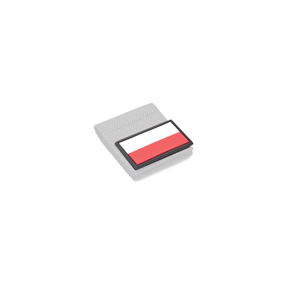 Eemann Tech - Polish Flag PVC Patch 3x5cm with Hook and Loop Fastener