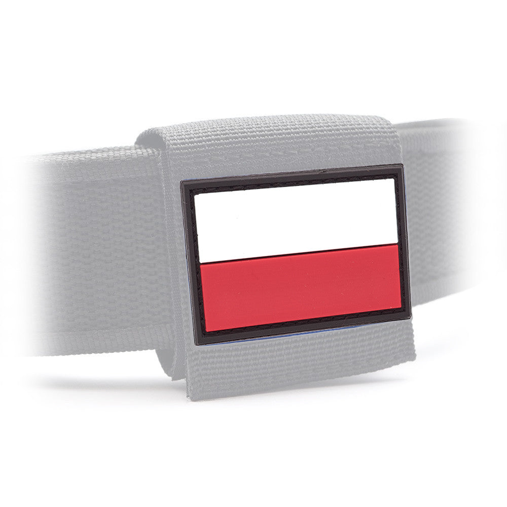 Eemann Tech - Polish Flag PVC Patch 3x5cm with Hook and Loop Fastener