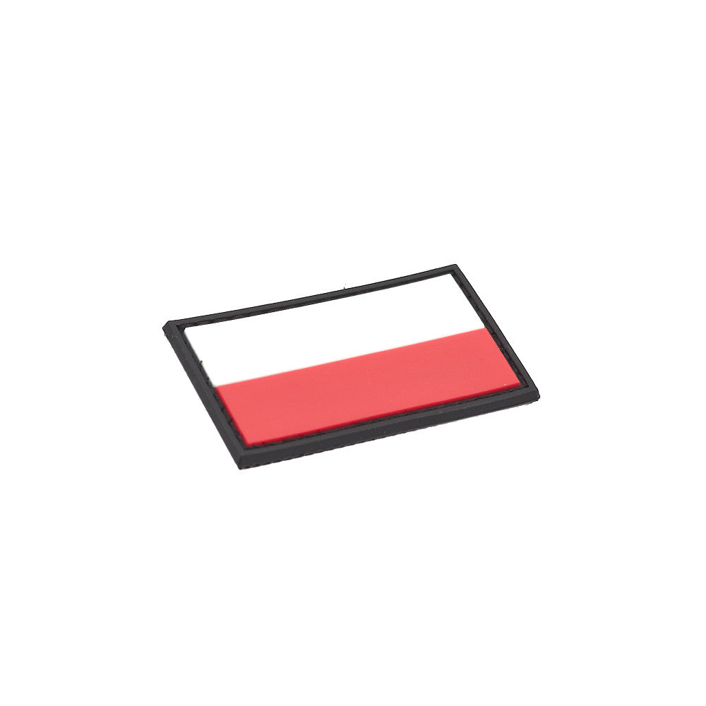 Eemann Tech - Polish Flag PVC Patch 3x5cm with Hook and Loop Fastener