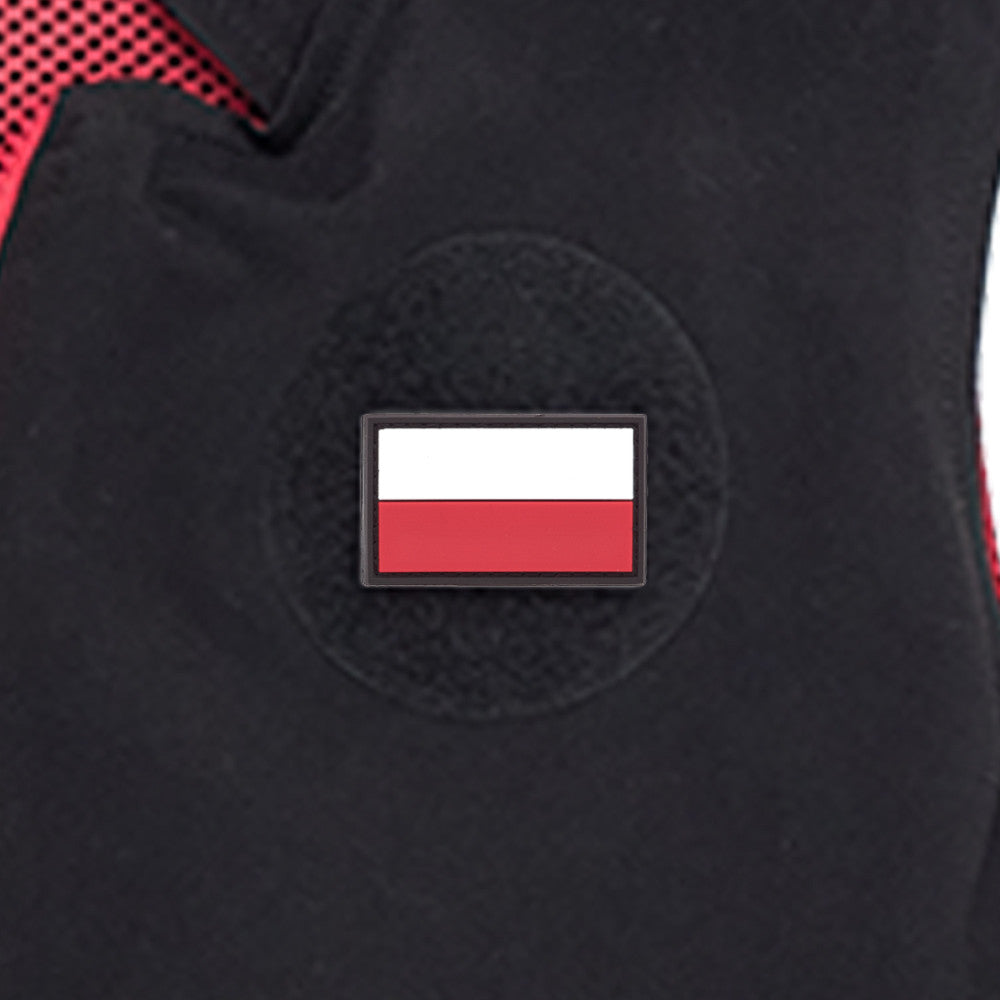 Eemann Tech - Polish Flag PVC Patch 3x5cm with Hook and Loop Fastener