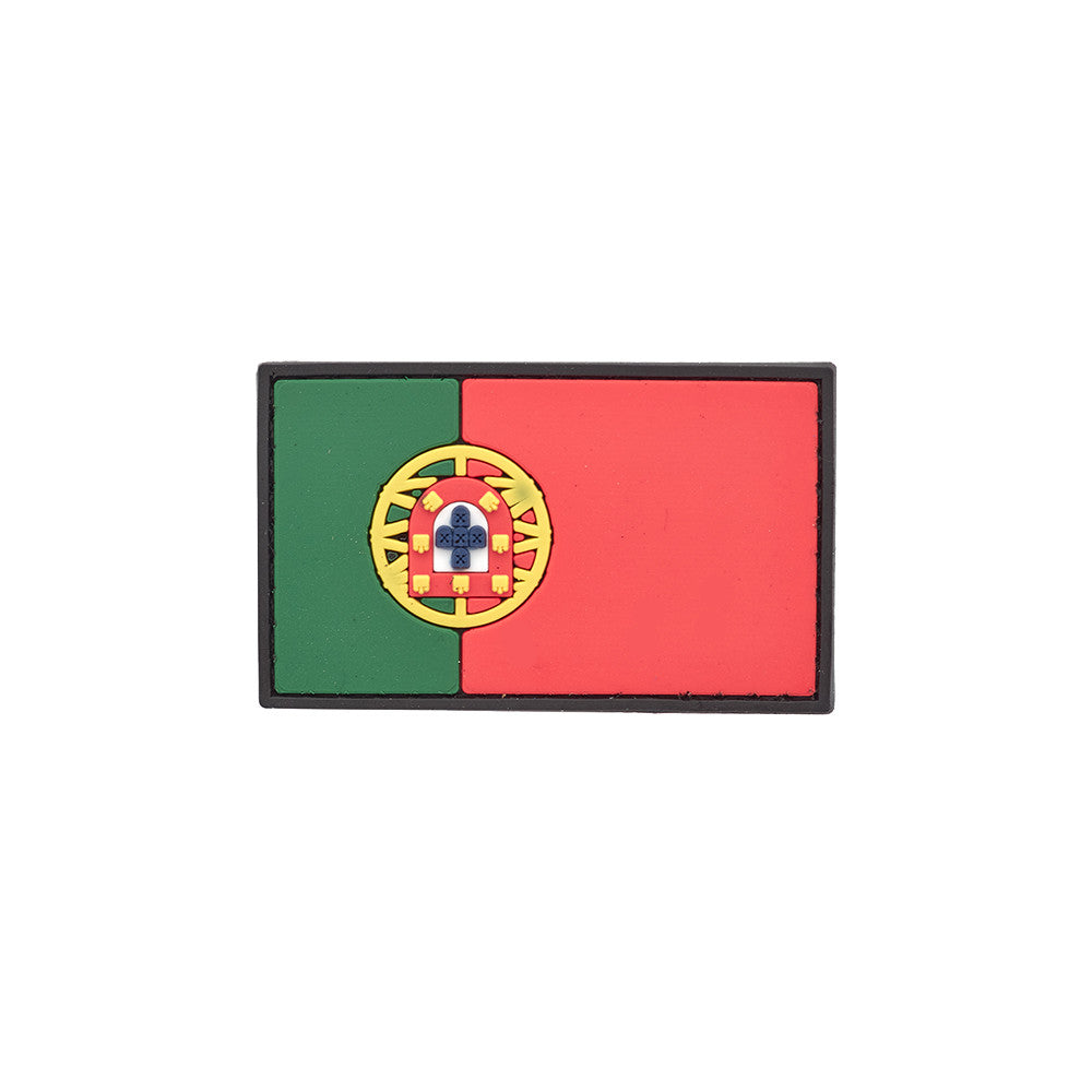 Eemann Tech - Portuguese Flag PVC Patch 3x5cm with Hook and Loop Fastener