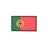 Eemann Tech - Portuguese Flag PVC Patch 3x5cm with Hook and Loop Fastener