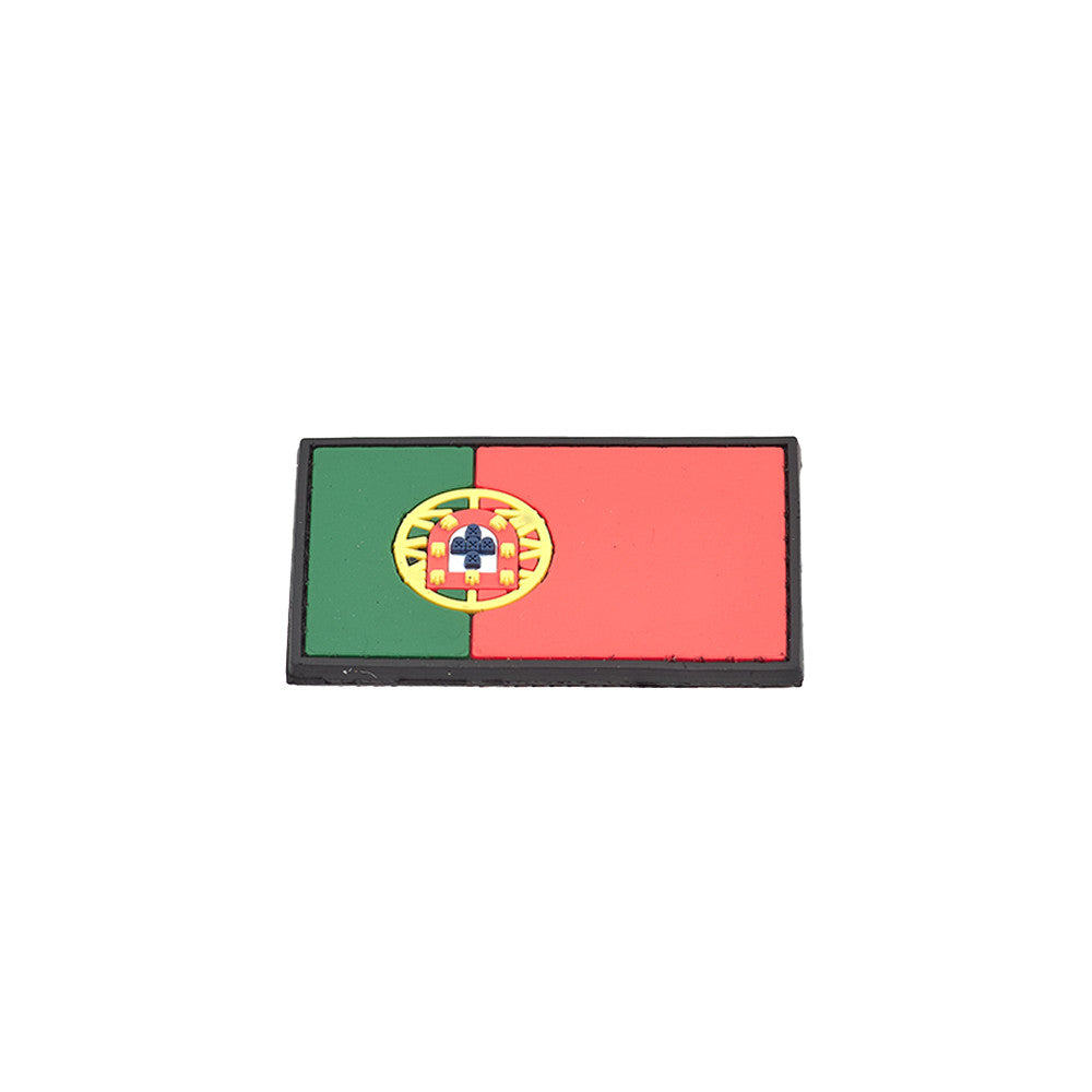 Eemann Tech - Portuguese Flag PVC Patch 3x5cm with Hook and Loop Fastener